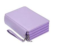 XUCZHAI Bag Stationery PU Storage Large Capacity Case Super Hole Pencil 127/150/184/200 Leather Student Zipper(184 holes4)