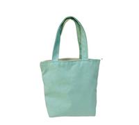 XUCZHAI DIY blank hand-painted canvas bag cotton diy make-up storage tie-dye For Work, Travel, And Day Out(Green)