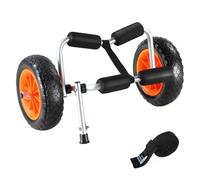 XUCZHAI Kayak Cart 250lbs Foldable Canoe Trolley With 10'' Tires Support Foot For Paddleboards Float Mats Jon Boats For Carrying Kayaks,Canoes,Paddleboards
