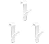 XUCZHAI Kitchen Bathroom Hanger Clips Storage Racks White Clear Towel Radiator Rail Clothes Scarf Hooks Holder(Transparent 3 pcs)