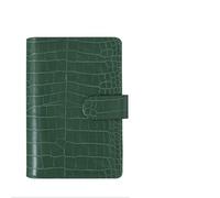 XUCZHAI Loose-leaf Notebook Cover Stationery Hand Ledger Planner PU Leather Case For Noteook Binder Journal(Green,A5)