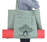 XUCZHAI Multifunction Canvas Yoga Bag, Gym Mat Bag,Big Capacity Yoga Backpack, Pilates Mat Storage Bag, Mat Carriers(Color-07)
