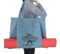 XUCZHAI Multifunction Canvas Yoga Bag, Gym Mat Bag,Big Capacity Yoga Backpack, Pilates Mat Storage Bag, Mat Carriers(Color-08)