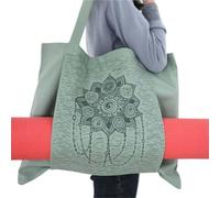 XUCZHAI Multifunction Canvas Yoga Bag, Gym Mat Bag,Big Capacity Yoga Backpack, Pilates Mat Storage Bag, Mat Carriers(Color-06)