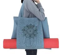 XUCZHAI Multifunction Canvas Yoga Bag, Gym Mat Bag,Big Capacity Yoga Backpack, Pilates Mat Storage Bag, Mat Carriers(Color-09)