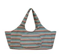 XUCZHAI National Style Printed Canvas Large Capacity Hand Bill Lading Shoulder Yoga Bag(Colorful)