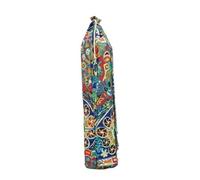 XUCZHAI Retro Pure Cotton Yoga Bag, Portable Gym Mat Bag, Big Capacity Yoga Backpack, Single Shoulder Yoga Pilates Mat Case, Carriers(Color-01)
