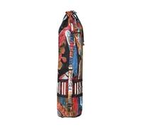 XUCZHAI Retro Pure Cotton Yoga Bag, Portable Gym Mat Bag, Big Capacity Yoga Backpack, Single Shoulder Yoga Pilates Mat Case, Carriers(Color-07)