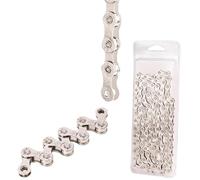 XUCZHAI Single 6 7 8 9 10 11 12 Speed Bicycle Silver 24/27/30/33 Chains Part Missing Link Mountain Bike Chain(Single-speed chain)