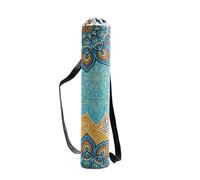 XUCZHAI Woman Yoga Bag Yoga Mat Bag Men Sports Mat Bag Printed Canvas Drawstring Yoga Bag Outdoor Pilates Fashion Fitness Bag(Green)