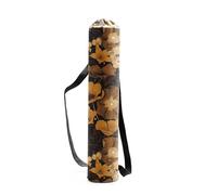 XUCZHAI Woman Yoga Bag Yoga Mat Bag Men Sports Mat Bag Printed Canvas Drawstring Yoga Bag Outdoor Pilates Fashion Fitness Bag(VIOLET)