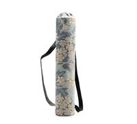 XUCZHAI Woman Yoga Bag Yoga Mat Bag Men Sports Mat Bag Printed Canvas Drawstring Yoga Bag Outdoor Pilates Fashion Fitness Bag(Silver)