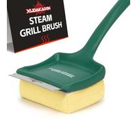 XUDAKAIXIN 19" Large Grill Brush Bristle Free,Unique Kevlar Twill Pad Perfect for Cast Iron/Stainless-Steel Grates, Replaceable Cleaning Head,Safe Grill Brush for Outdoor Grill,Gifts for Men/Dad