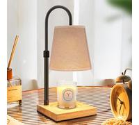 xudengw Candle Warmer Lamp,Electric Adjustable Candle Lamp with Timer Dimmable,Wax Melts Candle Lamp Warmer for Scented Jar Candles with 2 Bulbs,Candle Lamp Warmer for Home Decor,Gifts for Mom