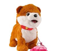 XUDHUIA Robot Dogs Realistic, Wuffy Robot Dog, Wuffy Robo-t Puppy, Interactive Walking Plush Robots Dog Toys with Touch Sensing, Voice Mimic, LifelikeSounds, Leash Remote, Battery Powered Puppy