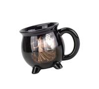 XUDHUIA Witch Brewing Themed Coffee Cup with Cauldron Design Resins Hot Beverage Drinkware Mug Multipurpose Kitchen Accessories Unique Cauldron Shape Teas Mug