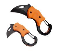 XUDIY Small Pocket Knife for Men, Cool Folding Knife Box Cutter with 1.34inch Sharp Blade, Non-Locking Mini EDC Knives for Everyday Carry, Great Gadgets for Men & Woman(Orange)