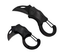 XUDIY Small Stainless Steel Pocket Knife for Everyday Carry- Razor Sharp UK Legal Non-Locking EDC Folding Knife with 1.34 Inch Blade for Camping, Hiking, Fishing and Outdoor(Black)