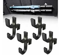 XUDUOO Car Umbrella Hook, 4PCS Car Boot Umbrella Holder, No Drilling, Stable Installation, Easy Install, Cars Clip Storage Organizer for Car Seat, Stroller, Wheelchair, SUV Trunk Organiser