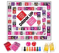 XUDUOO Drinking Games, Board Games for Adults, Couples Games Adult Monopoly Board Game for Girls Night Bachelorette, Date Night Ideas Party Game Suitable for Friends Parties and Family Gatherings(C)