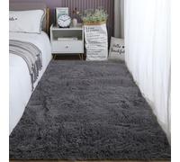 XUEDNGM Area Rug Shaggy Soft Rug 60 x 130 cm(24 x 51inch) Modern, Fluffy, Non-Slip Underside, Easy Care Extra Large Shaggy Rug Soft Fluffy Area Rugs for Living Room Bedroom, Grey