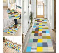 XUEGAIXIA Hallway Runner Rug Non-Slip Kitchen Rugs Washable Hallway Hall Runner 110 x 280 cm Narrow Rugs Heavy Duty Runner Rug for Entryway Floor Carpet Runner for Kitchen Hallway Bedroom Living Room