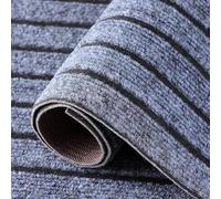 XUEHMIN Doormat Indoor & Outdoor 120x130cm Grey | Traditional Low Profile Floor Mat Super Absorbent, Low Profile, Non Slip For Farmhouse, Indoor Outdoor