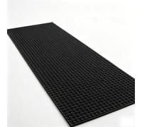 XUEHMIN Doormat Rubber Backing 25x160cm Black | Entryway Rug For Dog Absorbent, Non-Slip, Stylish Low Profile For Bedside, Home, Hotel Entrance