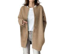XUEJIANN Didriksons Women's Fleece Jacket - Cardigan Women's Long Medium Length Wool Coat Rain Jackets Coat Straight Korean Down Jacket Lightweight Vaude Winter Jacket Warm Lined Winter Coat Elegant