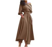 XUEJIANN Mid Length Dresses for Women UK - Wrap Dress for Women UK Plus | - Midi Summer Dresses A Line Wrap Dress Green Summer Midi Dress with Belt Ruched Dresses Wrap Dress Midi Party Wear Dress