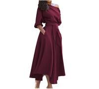 XUEJIANN Mid Length Dresses for Women UK - Wrap Dress for Women UK Plus | - Midi Summer Dresses A Line Wrap Dress Green Summer Midi Dress with Belt Ruched Dresses Wrap Dress Midi Party Wear Dress