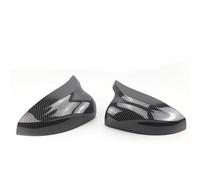 XUEJS Carbon Fiber Look Bright Black Side Mirror Covers Cap For Audi A3 S3 8V RS3 2013 2014 2015 2016-2019 Replacement Parts(Carbon Fiber Look)