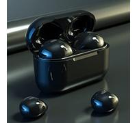 XUELAN Invisible Headphones Mini Bluetooth 5.1 Earpiece Hidden Micro Wireless Earbuds With Microphone & Charge Case, Touch Play Headset For Sleeping Sport, World Smallest Stealth (Color:Black)