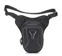 XUELILEU Canvas Outdoor Travel Waist Pack Thigh Bag for Men Women Tactical Military Motorcycle Bike Multi-pocket Drop Leg Bags Pouch Black, 92-black, Classic