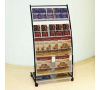 XUELOMZ Magazine Storage Rack, Literature Pamphlet Rack, Easy To Install, Easy To Move, Sturdy And Durable, High Load Capacity