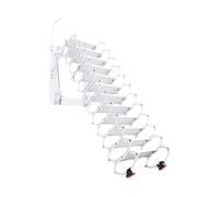 XUELOMZ Retractable Folding Attic Ladder - Space-Saving Wall-Mounted Stairs Manual Access Solution for Attics Easy Installation and Practical Design for Home Use