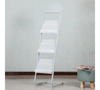 XUELOMZ White Metal Magazine Rack Is Sturdy And Durable, Can Improve The Utilization Of Space, Suitable For A Variety Of Scenes