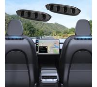 xuenair 2 Pack Car Seat Back Hooks for Tesla Model 3 Model Y, Rear Seat Hooks Specially Designed for Tesla Model 3 Y 2024 2023 2022 2021 - Black