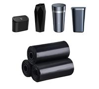 xuenair Car Trash Bag, [PE]Mini Trash Bags for Car, Mini Garbage Bags for Car Trash Can with Tear-Resistant Black Discreet Design Perfect Waste Disposal for Home Office On-The-Go Travel
