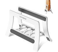 xuenair Cutting Board Holder, Cutting Board Rack Chopping Board Holder,Auto Width Adjustable Cutting Board Holder Stand for Countertop Counter Kitchen Cabinet (White)