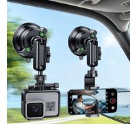 xuenair Suction Car Phone Mount Windshield,Ultra-Stable 360 Rotatable Car Phone Holder for Video Recording Sunction Mount,Car Mount for iPhone 16 Pro Max GoPro Insta 360 Camera Vlog Shooting Filming