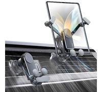 Xuenair Z Fold Car Mount With 2 Pack Hooks - Compatible With Samsung Galaxy Z Fold 6 5 4 3 2, S23 22 21 Ultra, iPhone - Fits Thick Cases, Car Vent Clip