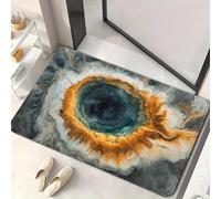 xueneige 3D Optical Illusion Rug Colorful Vortex, 3D Hole Carpet Non-Slip for Bathroom Living Room Playroom