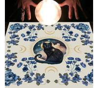 xueneige Divination Tablecloth Moon Phase Flower Astrology Tarot Card Tablecloth Altars Cloth Divination Game Accessories Wall Hanging Decor