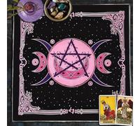 xueneige Divination Tablecloth Sun Moon Alter Cloths Witchcraft Spiritual Tarot Mat Tablecloth Divination Game Accessories Wall Hanging Decor