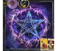 xueneige Divination Tablecloth Sun Moon Alter Cloths Witchcraft Spiritual Tarot Mat Tablecloth Divination Game Accessories Wall Hanging Decor