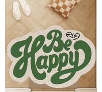 xueneige Funny Letter Who Printing Loofah Welcome Rug Creative Text You Look Good Area Rugs PVC Loofah Carpet Non Slip Quick Drying Shower Bathtub Entrance