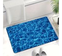xueneige High Absorbency Anti-Slip Water Ripple Diatomite Entry Bath Rug Bathroom Easy Maintenance
