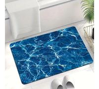 xueneige High Absorbency Anti-Slip Water Ripple Diatomite Entry Bath Rug Bathroom Easy Maintenance