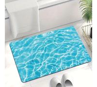 xueneige High Absorbency Anti-Slip Water Ripple Diatomite Entry Bath Rug Bathroom Easy Maintenance